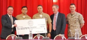 Presentation of NOVA Scholarship to MCNOSC Marines